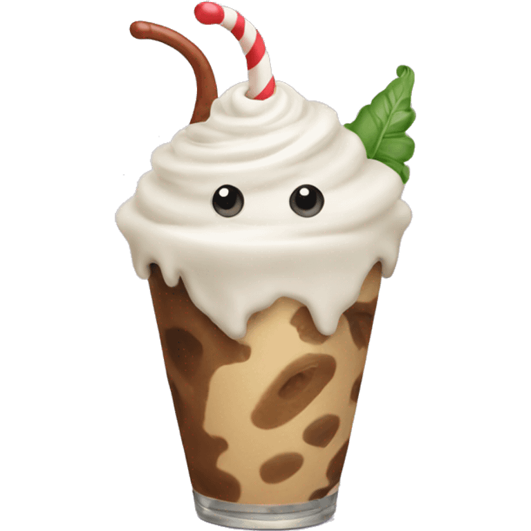 Slug with a milkshake emoji