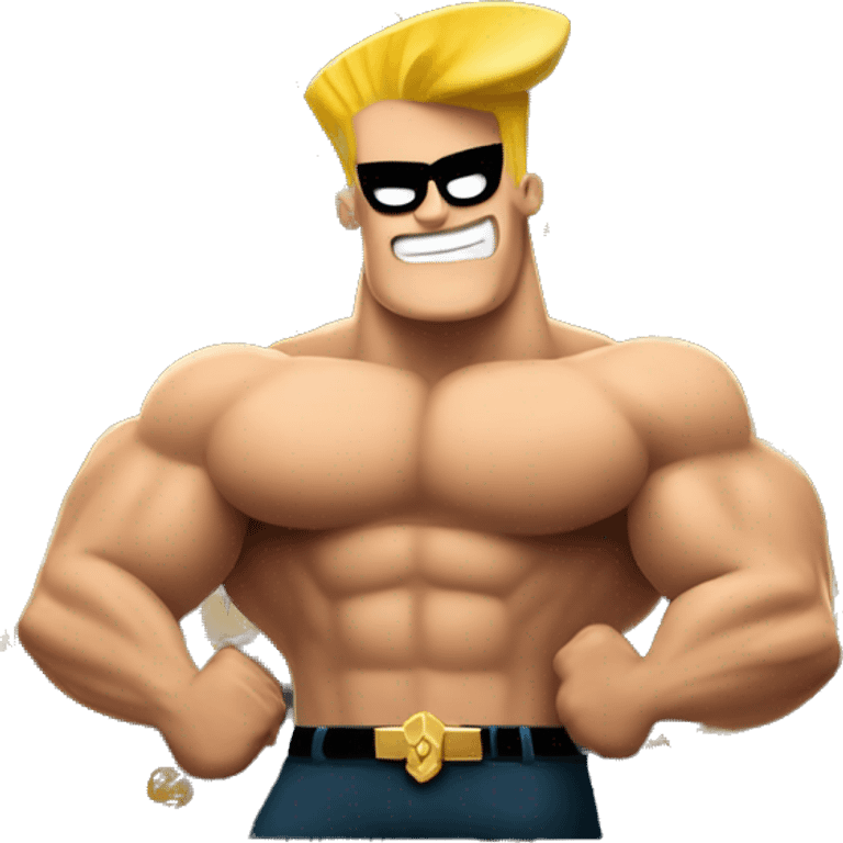 johnny Bravo flexing emoji