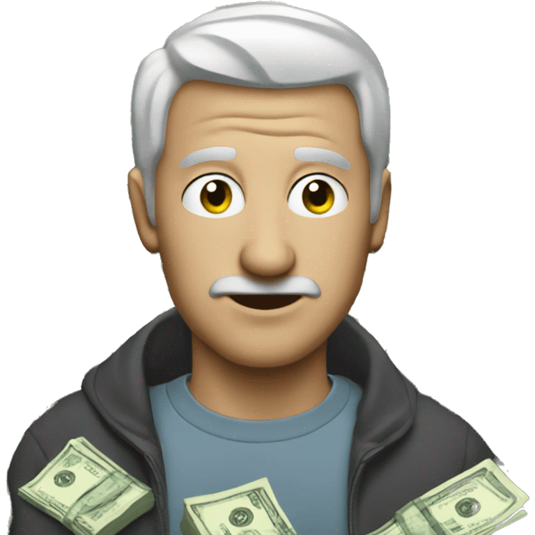 man with money eyes emoji