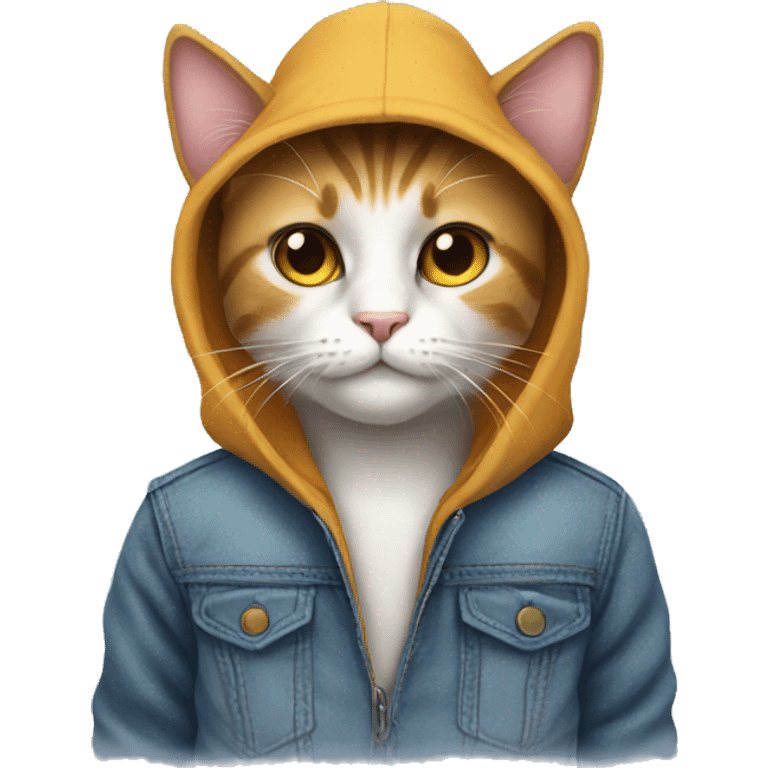 cat with which outfit  emoji