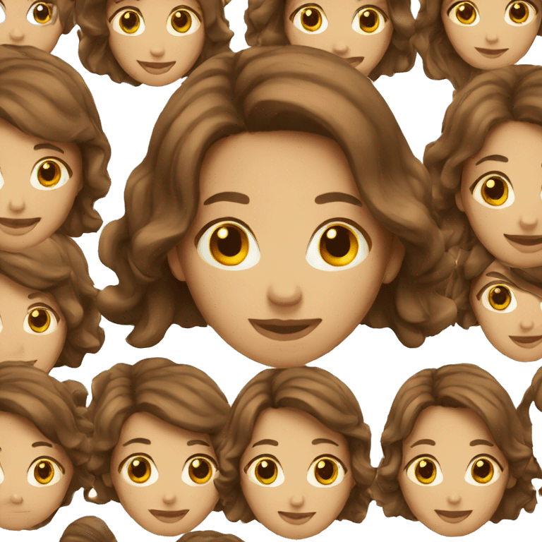 brown hair women  emoji