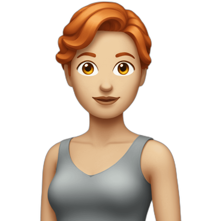 redhead caucasian woman emoji