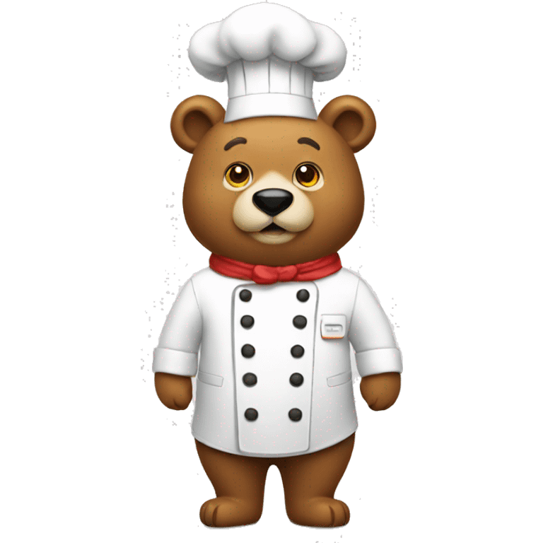 Bear chef emoji