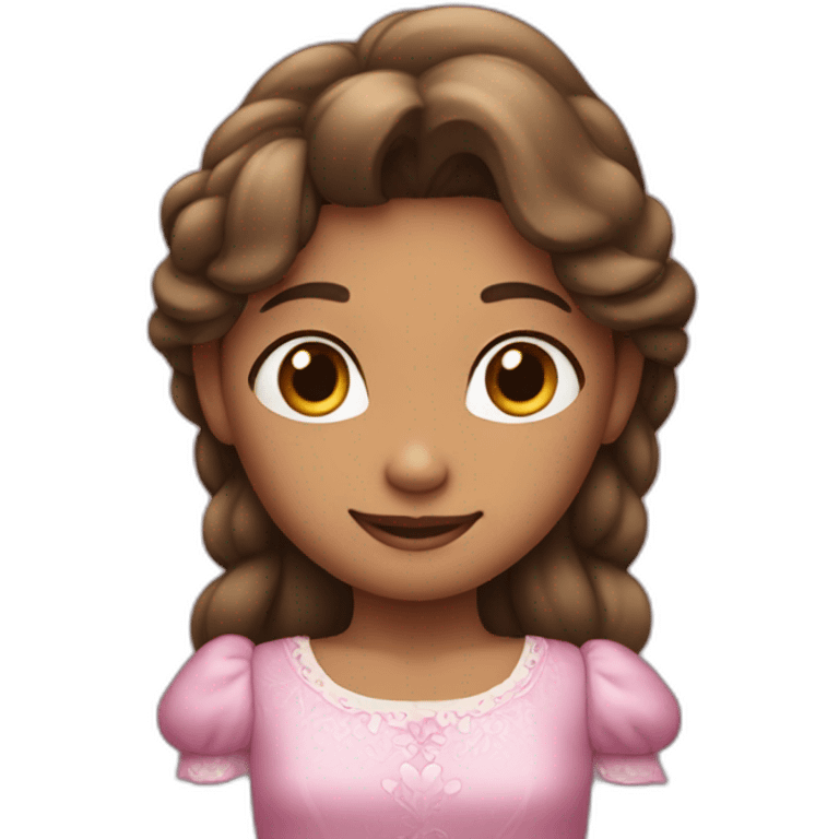 The princess has no brothers or friends and has two parents, but her father's hand appears and her mother's hand does not appear completely on her body  emoji