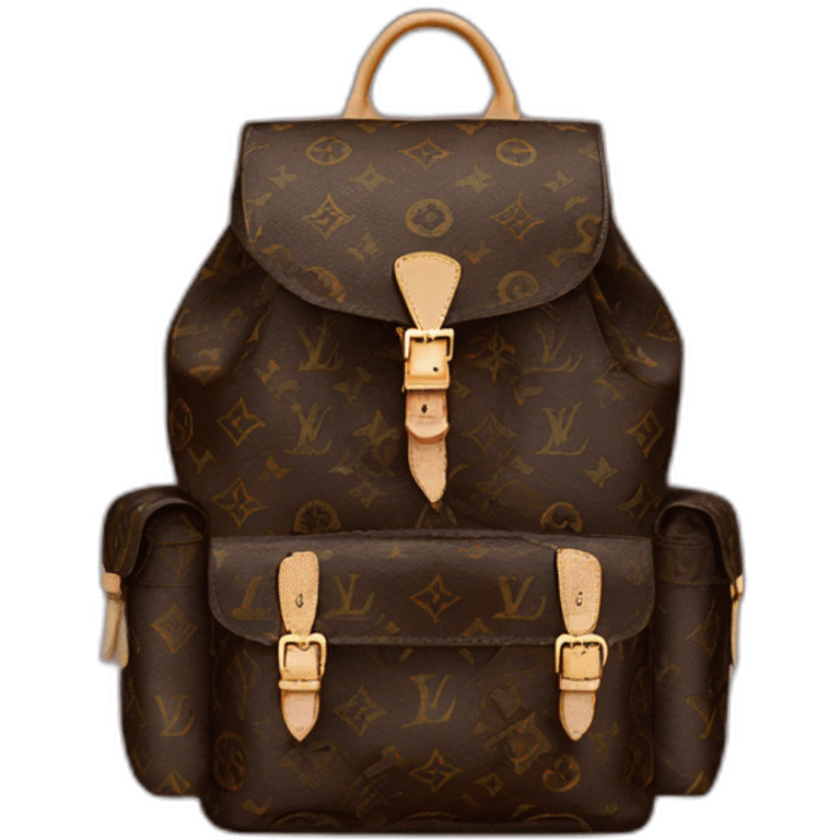 monogram lv backpack emoji