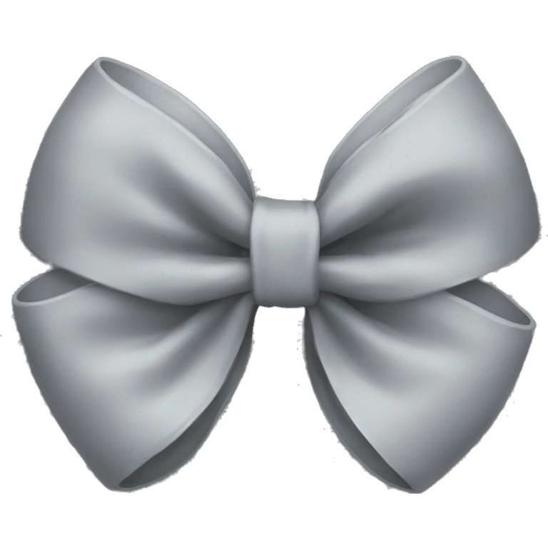 Grey bow emoji