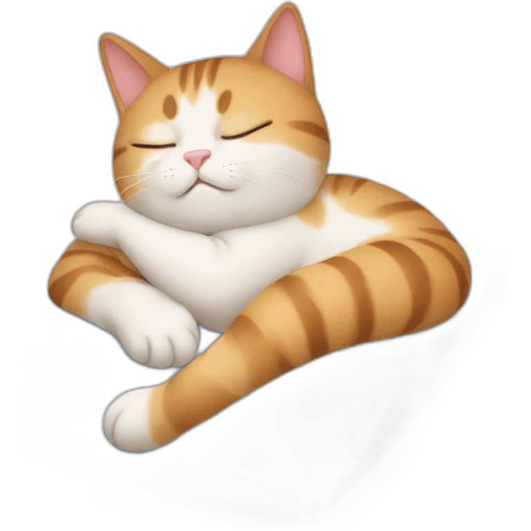 cat sleeping on a pillow emoji