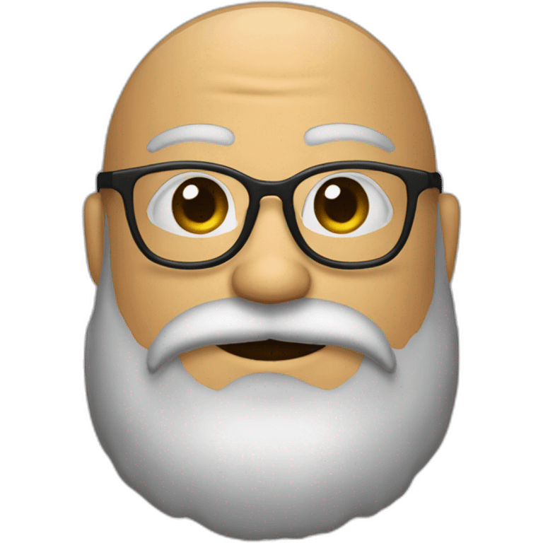 sophrolohue avec lunettes et barbe court emoji