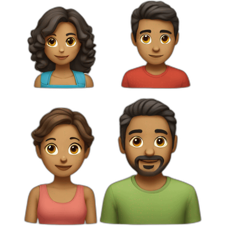 Familia de 4 miembros emoji