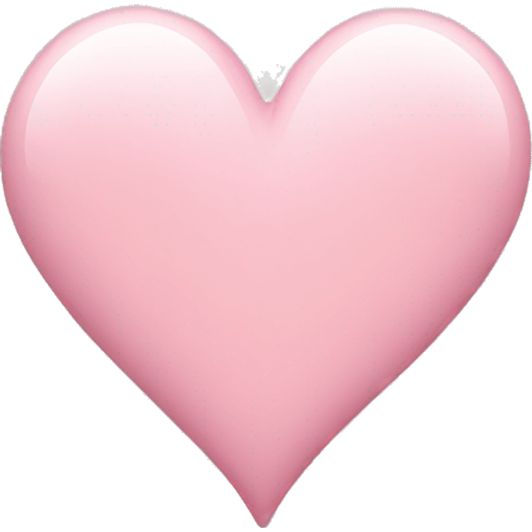 Light pink heart emoji