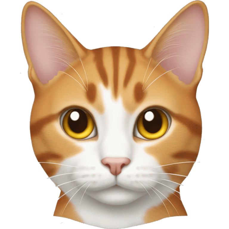 tabby orange and white cat emoji