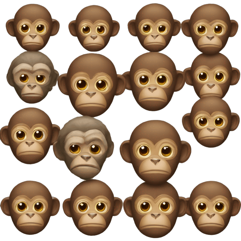 Balls dressed as monkeys emoji