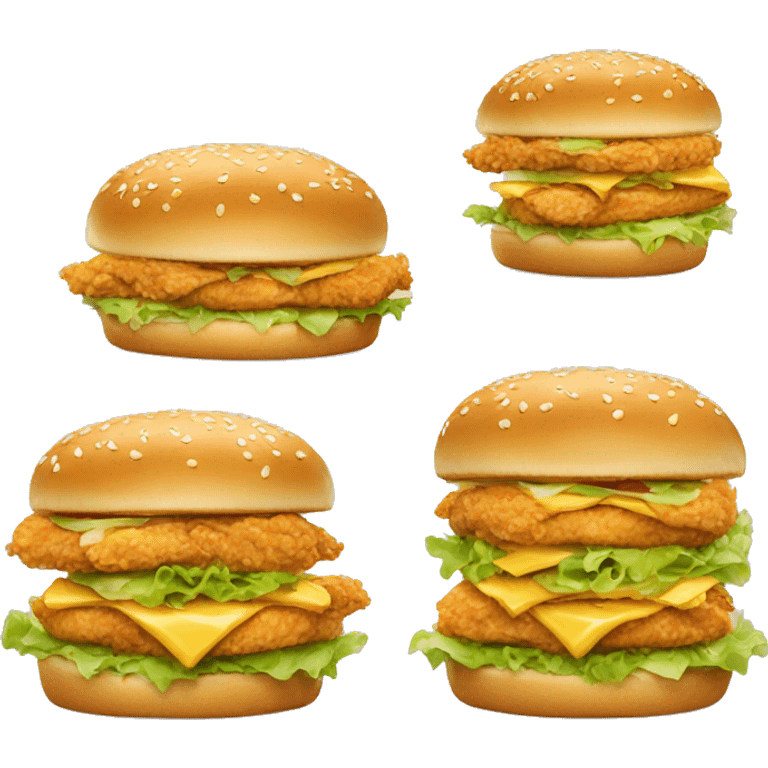 crispy chicken sandwich big mac emoji