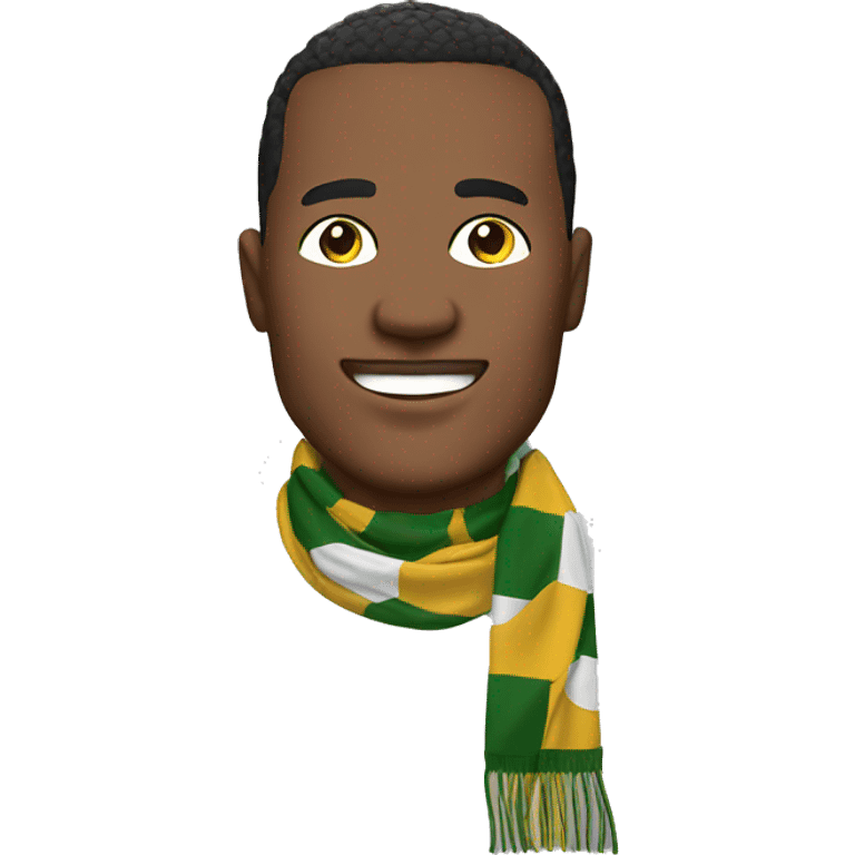 Football fun man scarf emoji