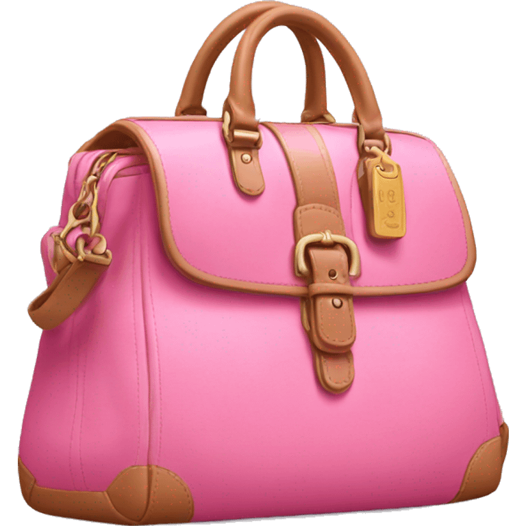 pink coach bag  emoji