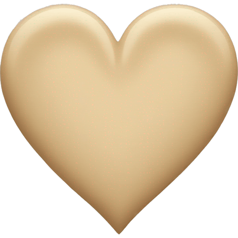 beige heart emoji