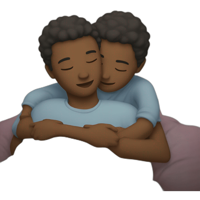 Two people cuddling emoji