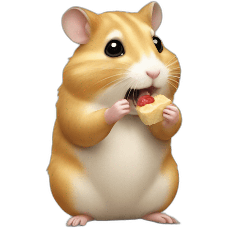 Hamster eating emoji