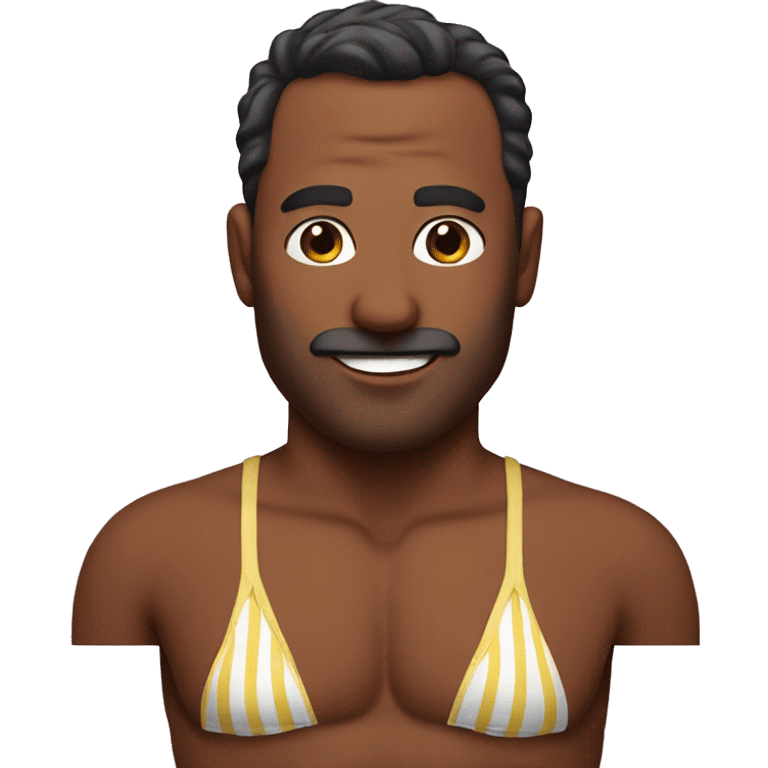 Dad in a bikini emoji