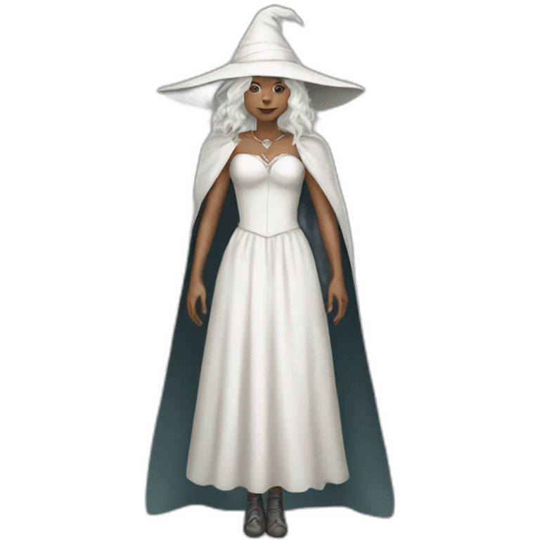 White witch with dress emoji