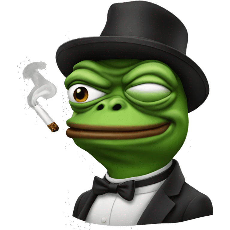 pepe in smoking  emoji