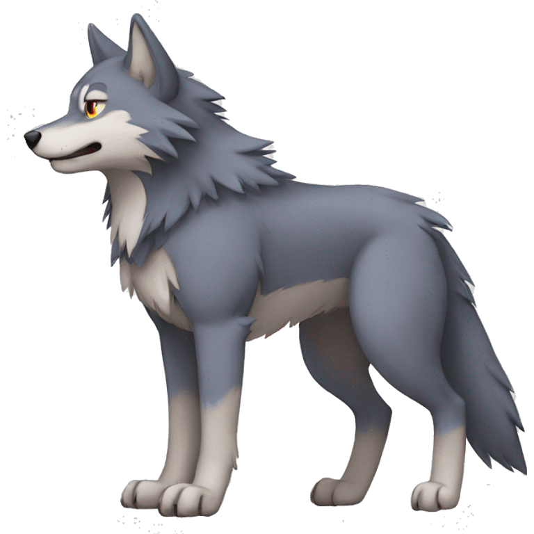 Fakemon-Wolf full body emoji