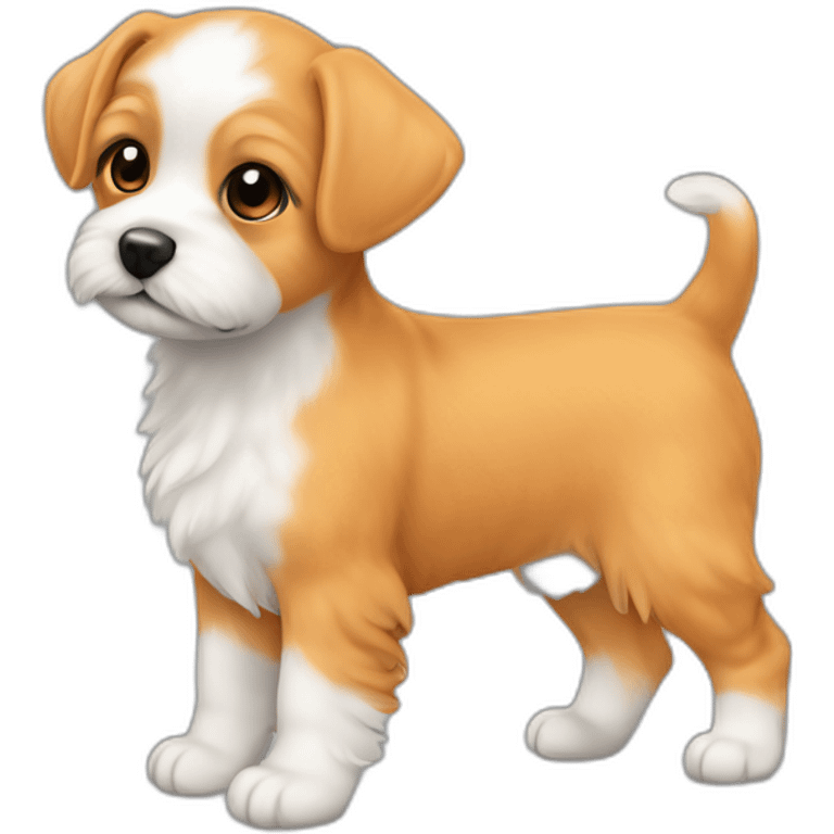 maltipu puppy orange emoji