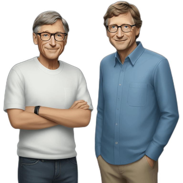 Jobs and Bill Gates emoji