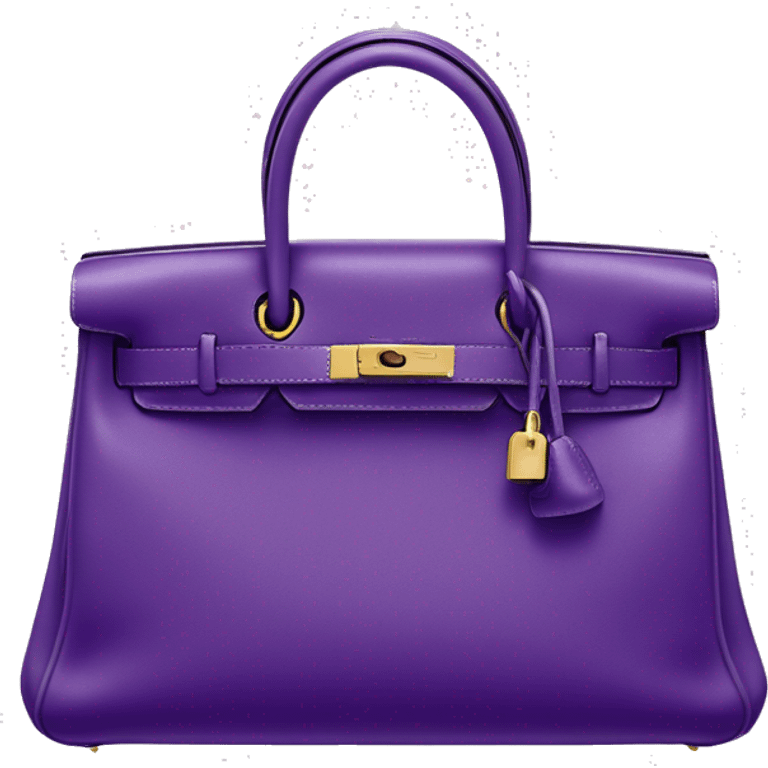 Hermès Kelly purple  bag emoji