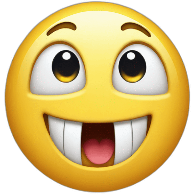 Smile surprised emoji