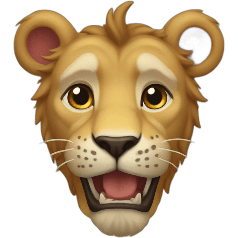 León corazón emoji