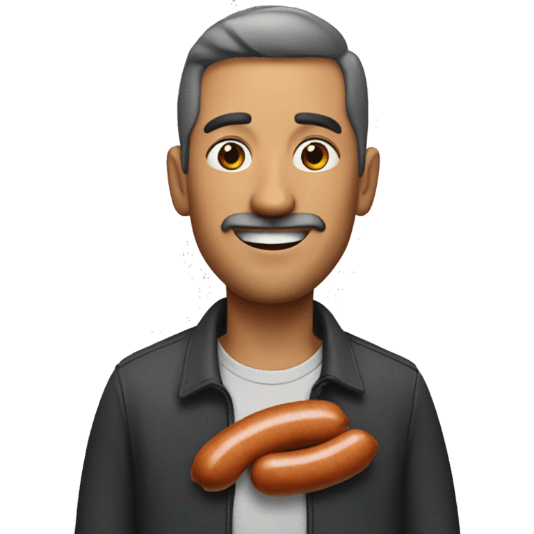 Man With a sausage  emoji