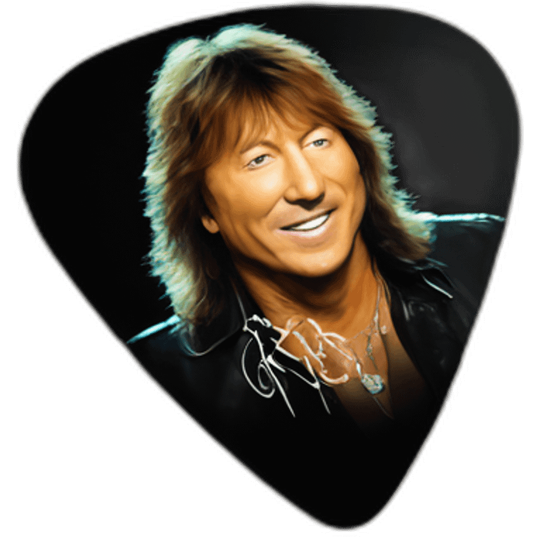 Richie sambora signatura guitar pick emoji