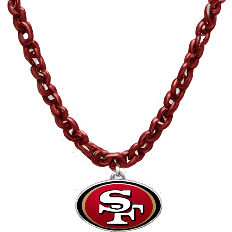 SF 49er chain necklace  emoji