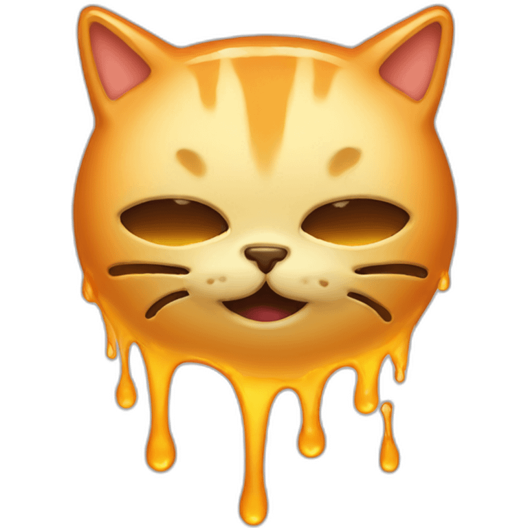 melting cat face emoji