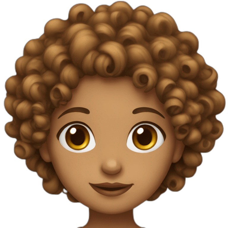 Curly girl emoji