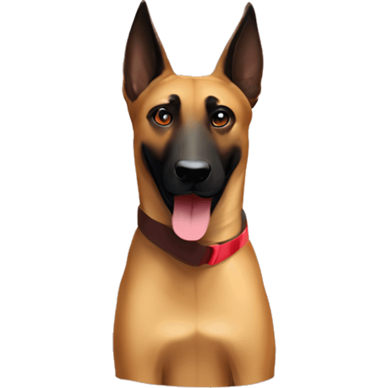 Belgium Malinois with a frisbee emoji