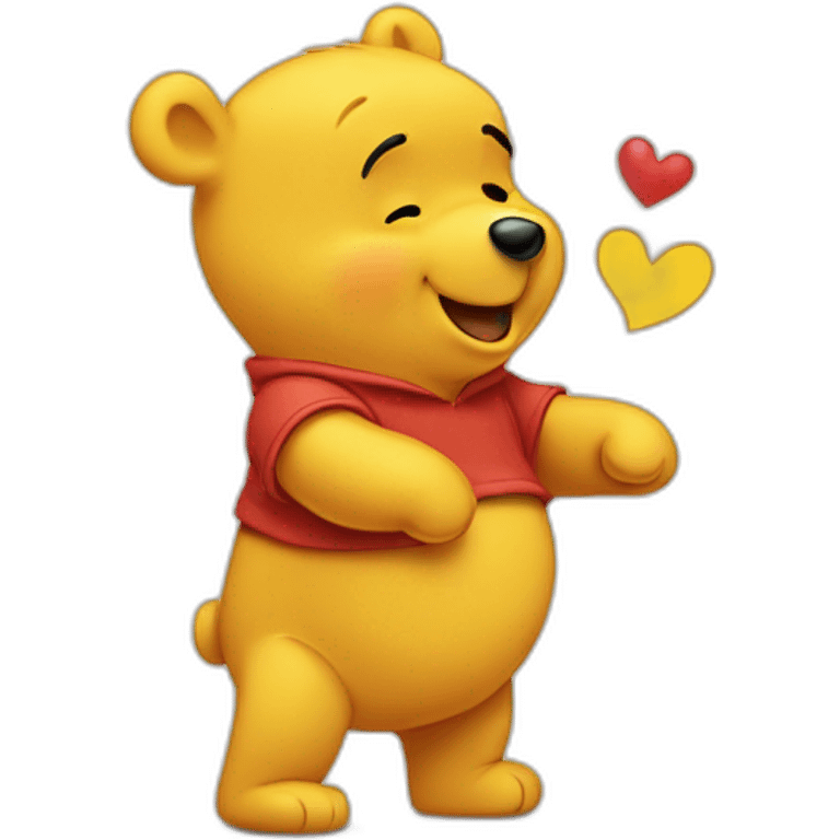 Pooh saying thanks emoji