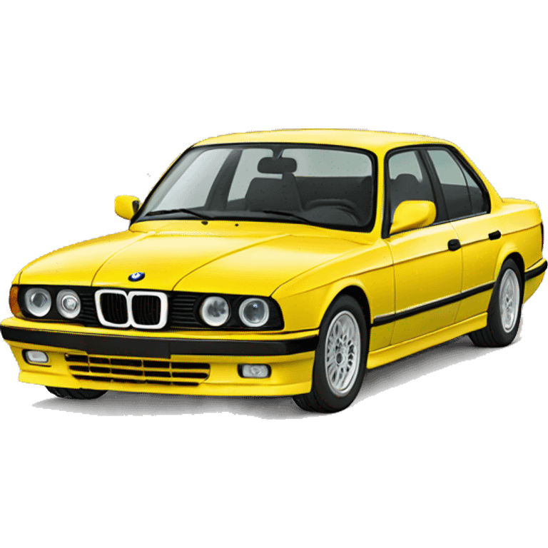 yellow bmw e34 emoji