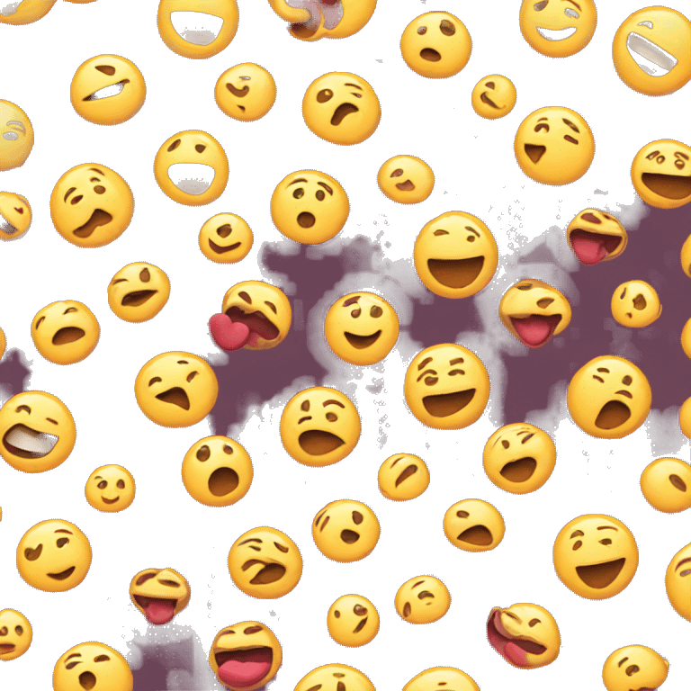 Emoji with kisses all over  emoji