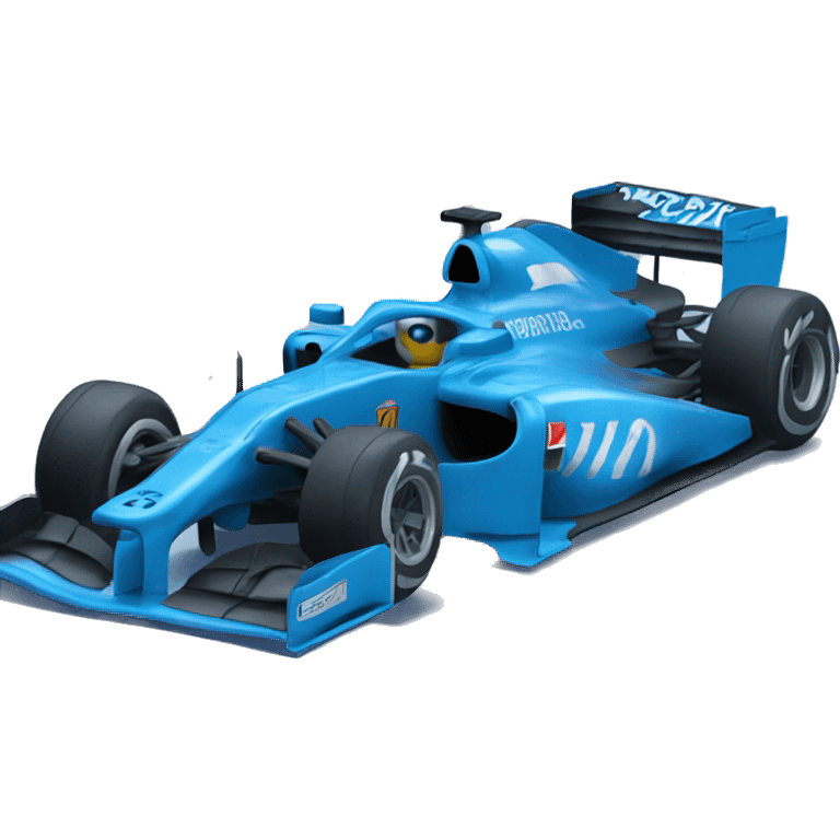 blue formula 1 car emoji