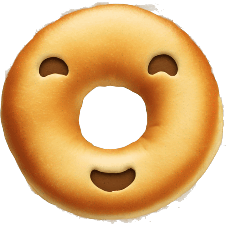 Bagel with cream cheese emoji