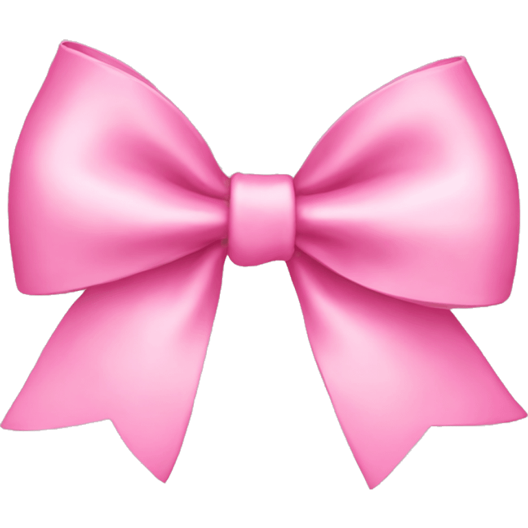 Preppy pink bow emoji