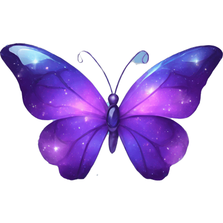 Nebula Gemstone Crystal Butterfly emoji