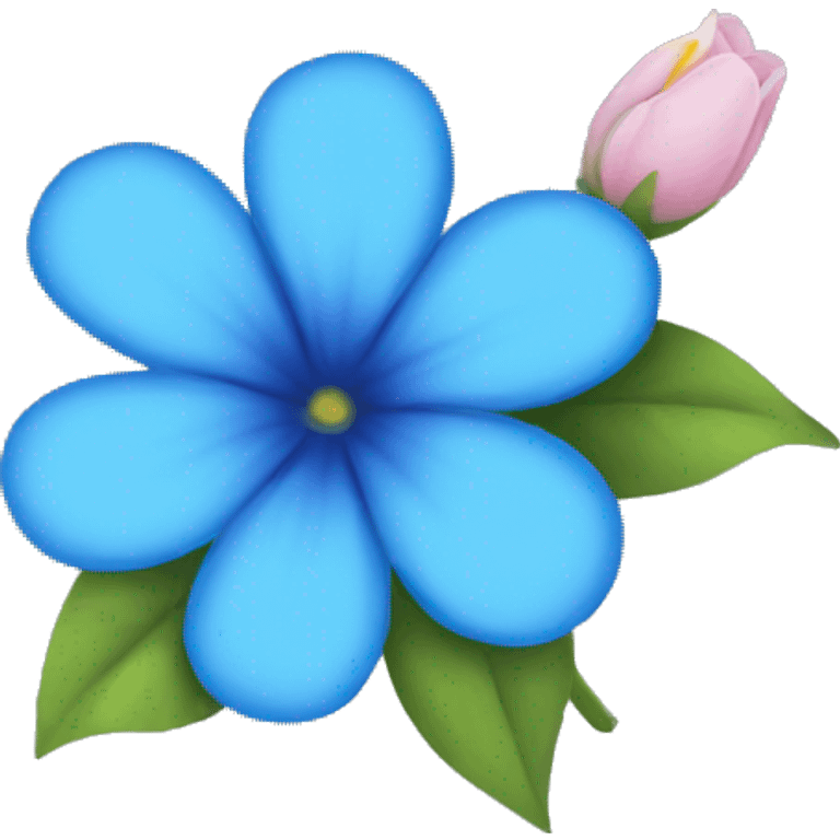 flor azul emoji