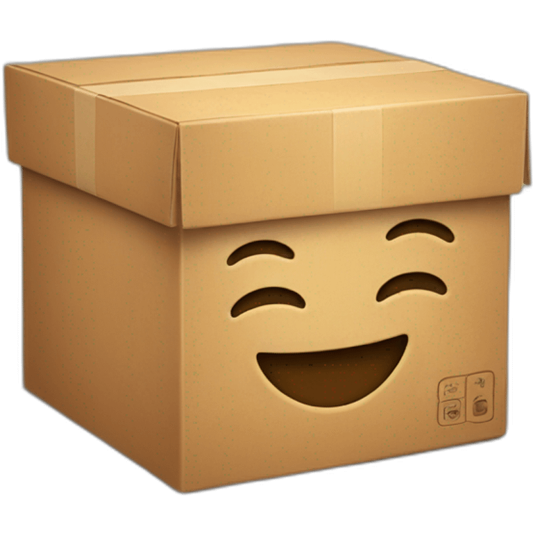 box with smile emoji