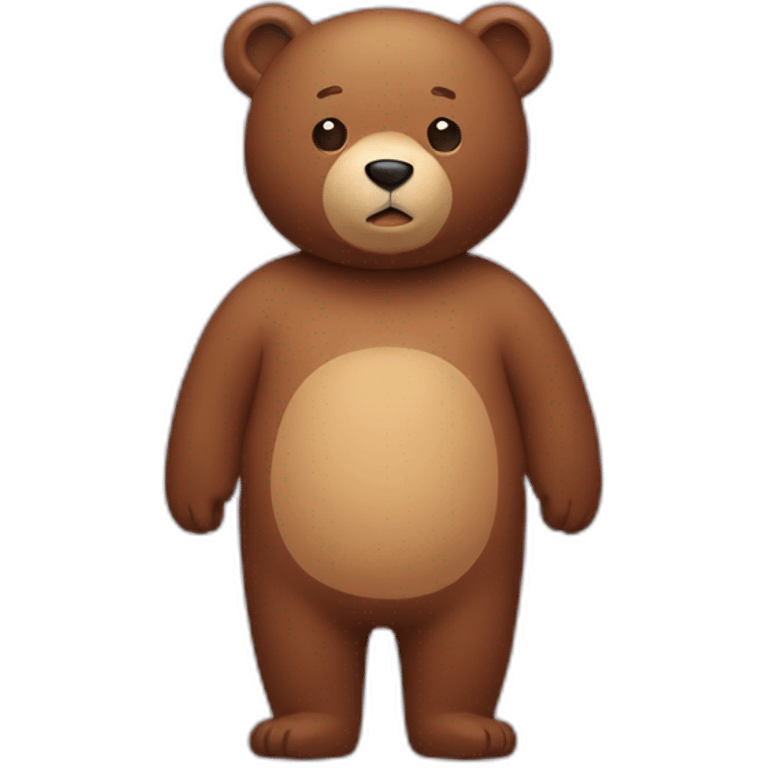 bear in a human body emoji