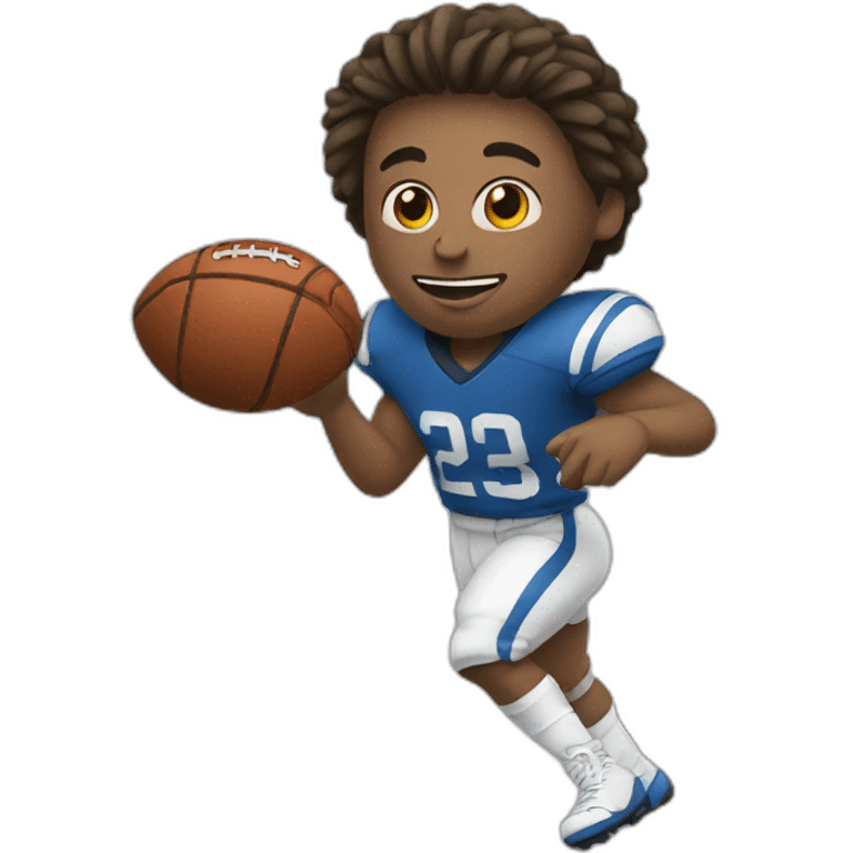 basket player playing football emoji