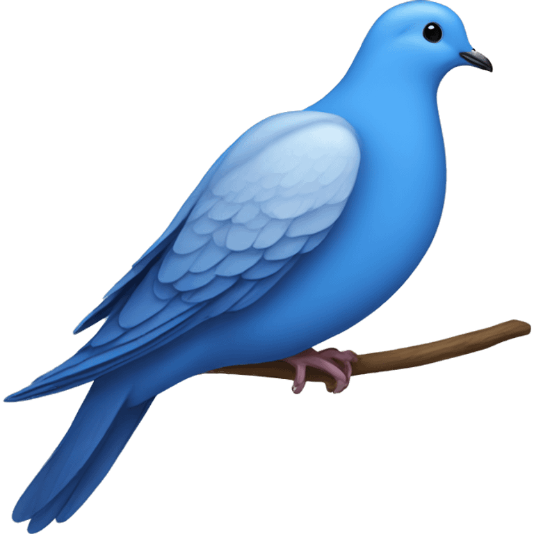 Blue dove emoji