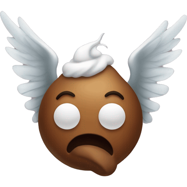 poop with wings emoji